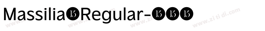Massilia Regular字体转换